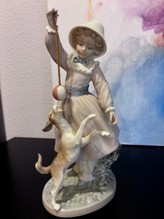 Figura Lladró Daisa 1979 Niña con Perro