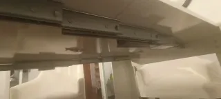 Mesa comedor extensible blanca 51cm/144cm