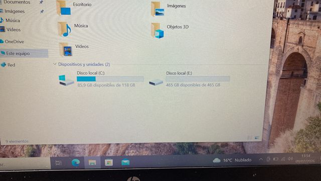 HP 840 G3 con 2 discos duros