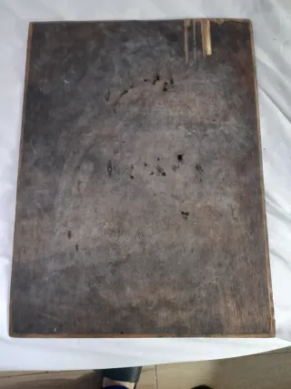 Cuadro antiguo perros caza