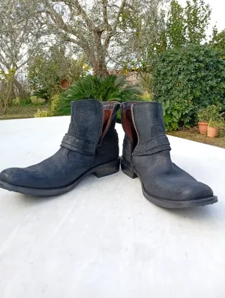 Stivali biker Texano neri