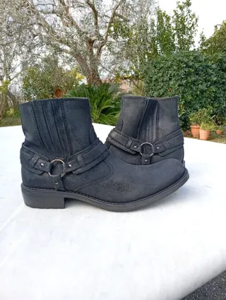 Stivali biker Texano neri