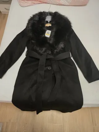 Abrigo Michael Kors Negro/Gris