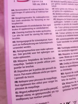 Limpiador de brochas de maquillaje