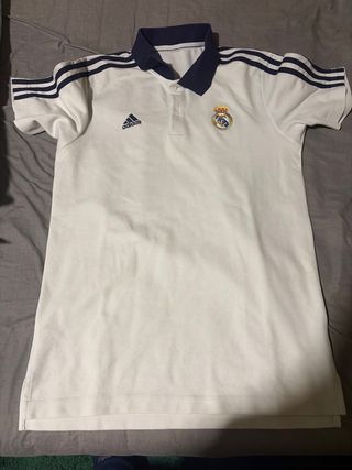 Polo Real Madrid Adidas Blanco Talla M