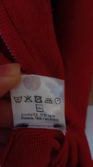 Cárdigan Lacoste Rojo Original