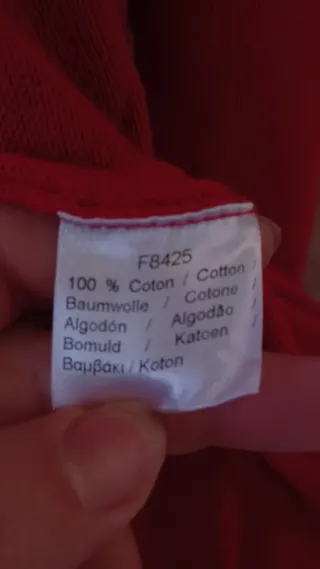 Cárdigan Lacoste Rojo Original