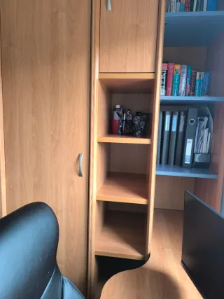 Cama juvenil con cajones más todo mobiliario