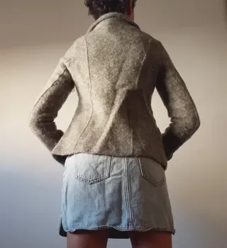 Trench grigio doppio petto