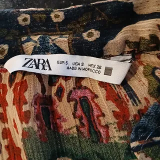 Camisa Zara Estampada Multicolor
