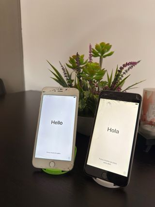 2x iPhone 6 Plus Apple Plata y Blanco