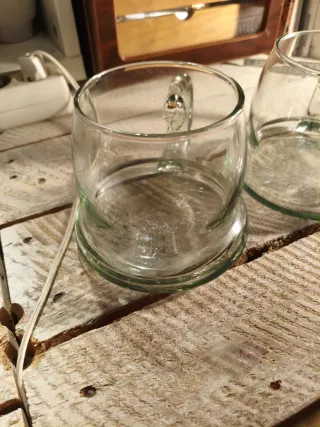 Pareja Jarras Cristal Vintage