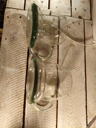 Pareja Jarras Cristal Vintage