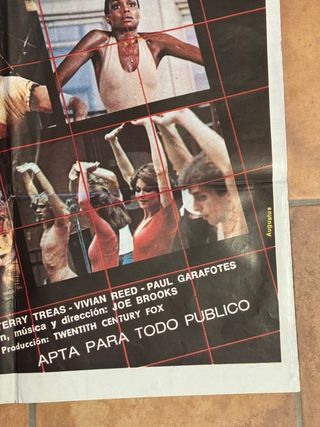 Fama 2 Camino a Broadway poster original argentino