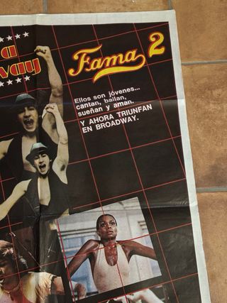 Fama 2 Camino a Broadway poster original argentino