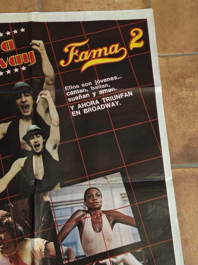 Fama 2 Camino a Broadway poster original argentino
