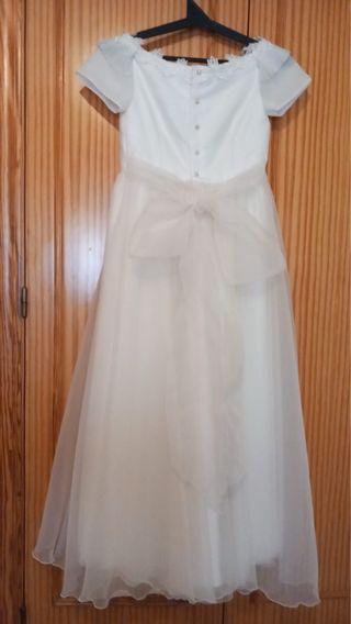 Vestido niña comunión blanco