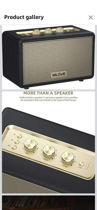 MLOVE A200 Portable Bluetooth Speaker with Aux Inp