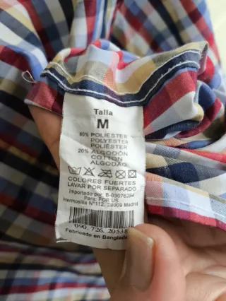 Camisa cuadros For Us Talla M