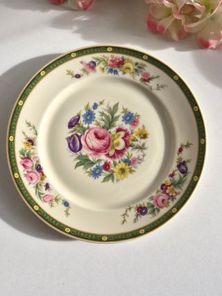 Tres Platos Postre Bavaria Porcelana