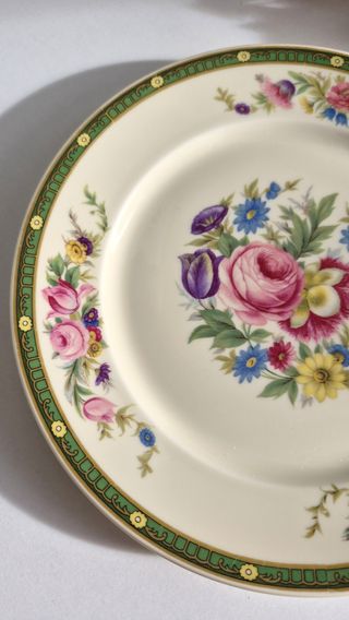 Tres Platos Postre Bavaria Porcelana