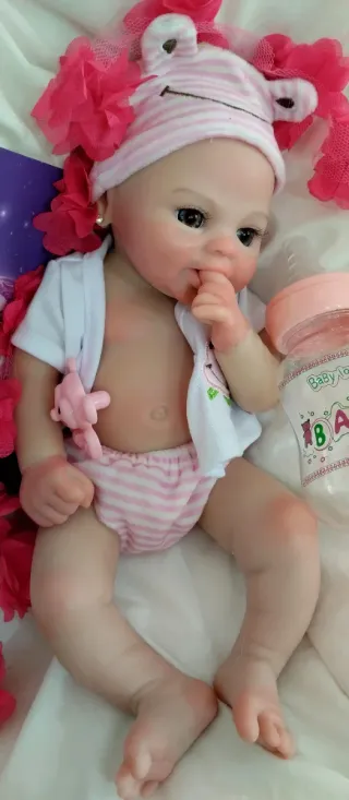 Bebé Reborn Silicona Completa 34cm
