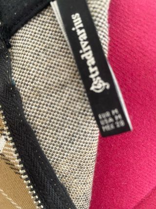 Vestido de punto con estampado de cuadros