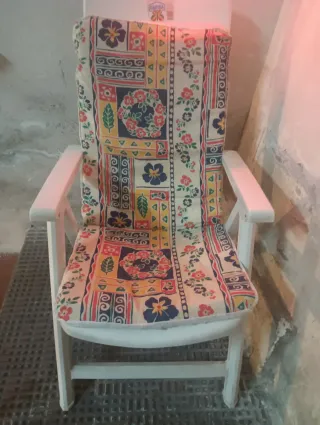 Silla plegable reclinables blanca Capisa