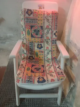 Silla plegable reclinables blanca Capisa