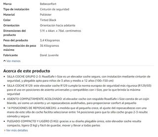 Silla Coche Bebeconfort RoadSafe i-Size 3,5-12 año