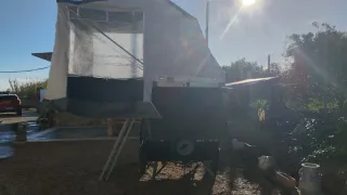 Remolque tienda de techo,cambio por moto Eléctrica