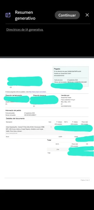 TV Box Nokia 8000 con Mando y Cables