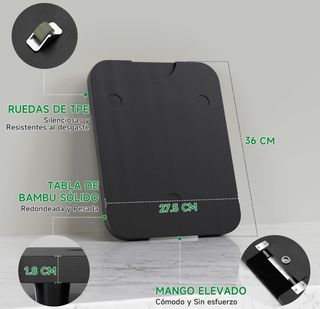 Tabla Deslizante Thermomix Negra