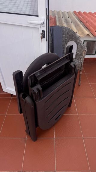 Reposera/Hamaca de Plástico Marrón Oscuro