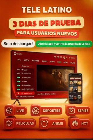 Tele Latino: Prueba Gratis 3 Días