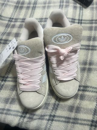 Zapatillas Adidas Campus Beige/Turquesa