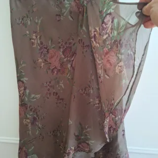 Falda Ralph Lauren floral gasa T. S