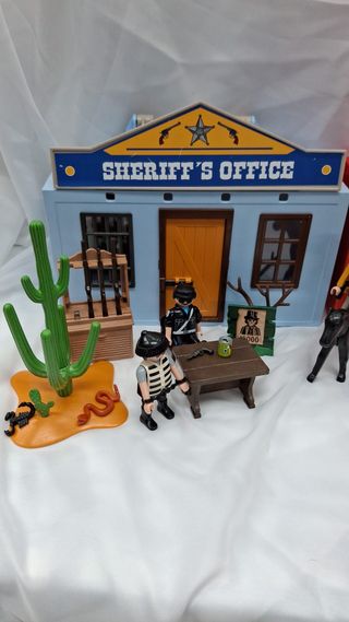 Playmobil Western Set 4398 Sheriff y Banco
