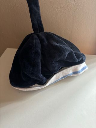 Cappellino bimbo 1-2 anni blu e bianco