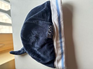 Cappellino bimbo 1-2 anni blu e bianco