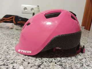 Casco rosa B'TWIN Decathlon infantil