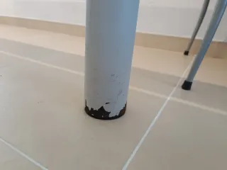 Mesa cristal y 6 sillas comedor