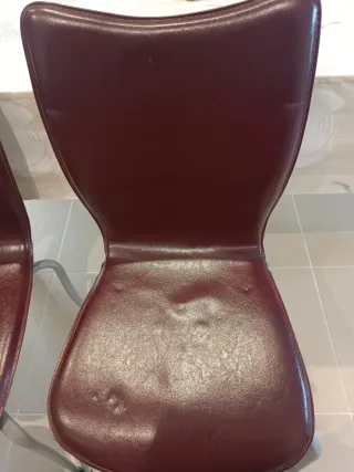 Mesa cristal y 6 sillas comedor