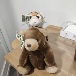 Peluche Oso y Tigre National Geographic Vintage