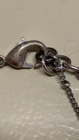 Collana vintage Guess cuore argento