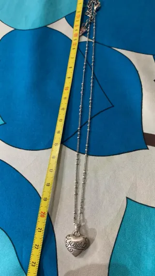 Collana vintage Guess cuore argento