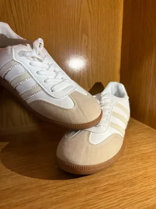 Zapatos de dama Talla 36-40 Beige/Blanco