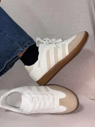 Zapatos de dama Talla 36-40 Beige/Blanco