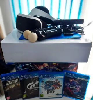 Pack PS VR PS4 + 4 Juegos