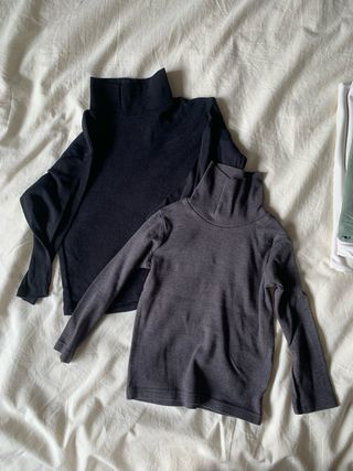 Lote 4 Camisetas Cuello Alto niño talla 92